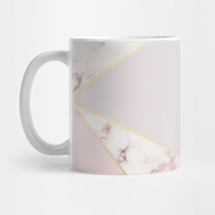 Blush Pink Marble Geometric Fractal Modern Design Mug